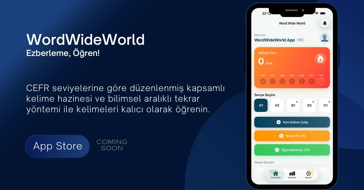 WordWideWorld: İngilizce Kelime Hazinenizi Oyunlaştırarak Genişletin