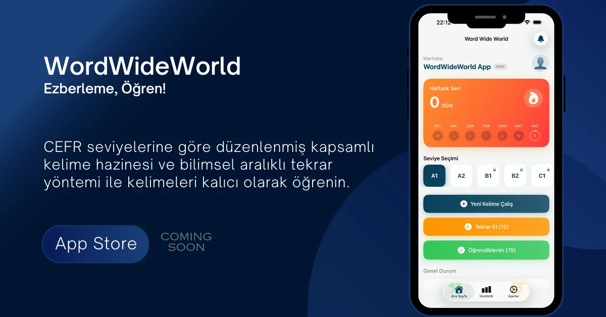 WordWideWorld: İngilizce Kelime Hazinenizi Oyunlaştırarak Genişletin